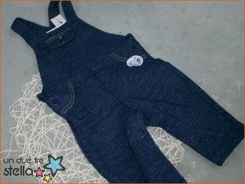 6m salopette felpata color jeans ZETA Un due tre Stella