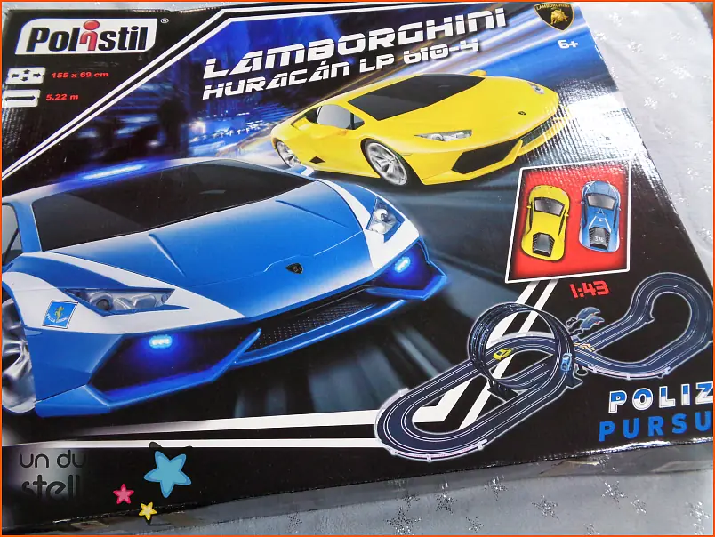 PISTA POLISTIL POLIZIA LAMBORGHINI HURACAN 1:43