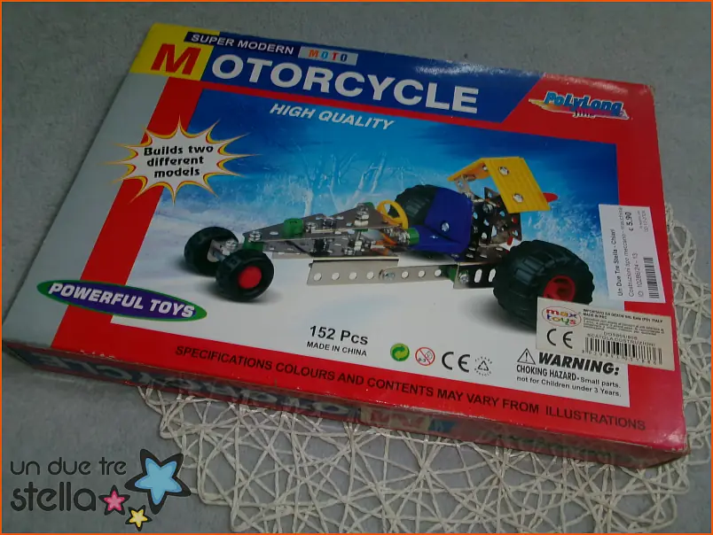 10286/24 - Costruzioni tipo meccano - macchina 152pz doppio modello