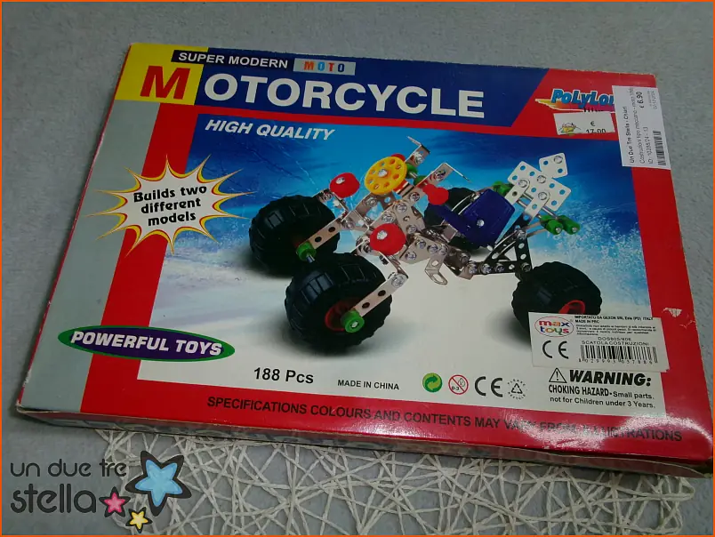 10288/24 - Costruzioni tipo meccano - moto 188pz doppio modello