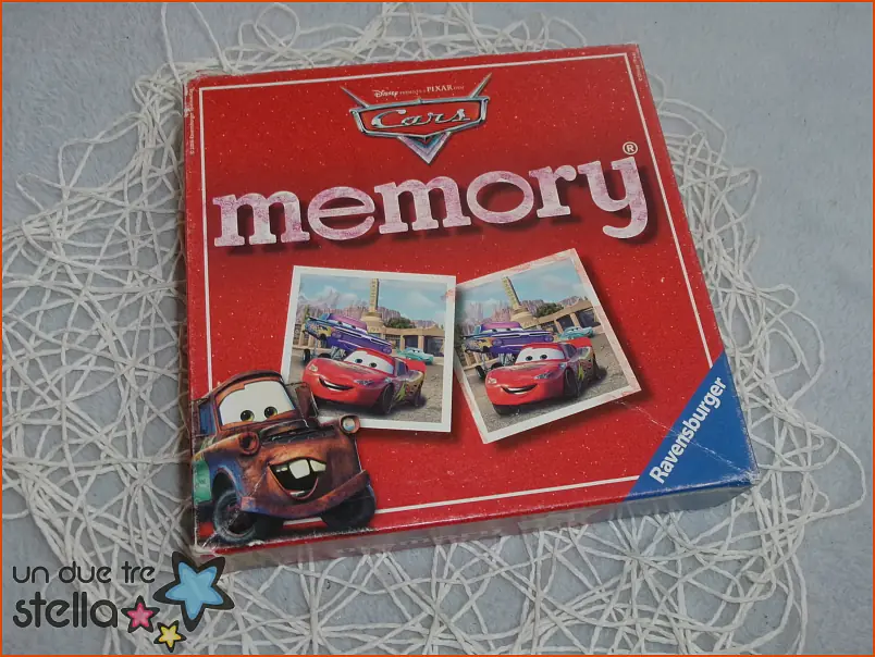 5505/24 - Memory CARS DISNEY 36 coppie 72 carte - 1 tessera angolo rovinato