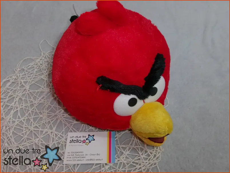6452/24 - Peluche ANGRY BIRDS rosso