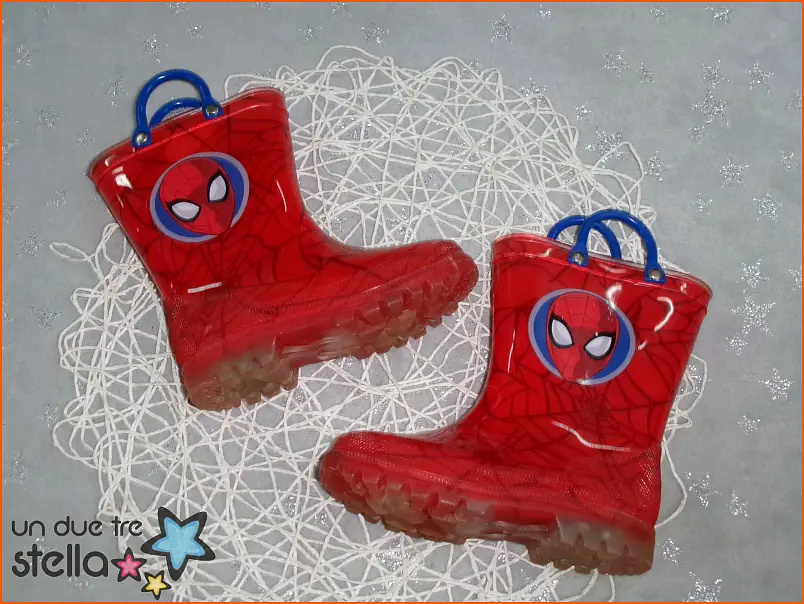 Stivali on sale pioggia spiderman