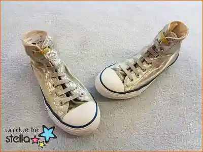 35 ginnastica argento CONVERSE ALL STAR Un due tre Stella Mercatino dell usato per bambini